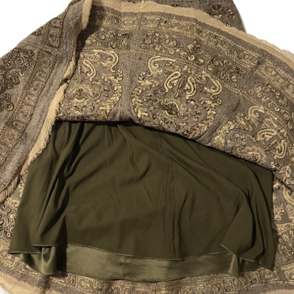 Elie Tahari embroidered wool blend skirt 0 xs s - Picture 12 of 15